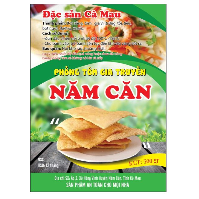 PHỒNG TÔM CÀ MAU NĂM CĂN