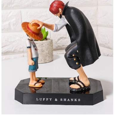 [ Dưa Hấu ] Mô hình nhân vật One Piece - Mô hình Shank và Luffy