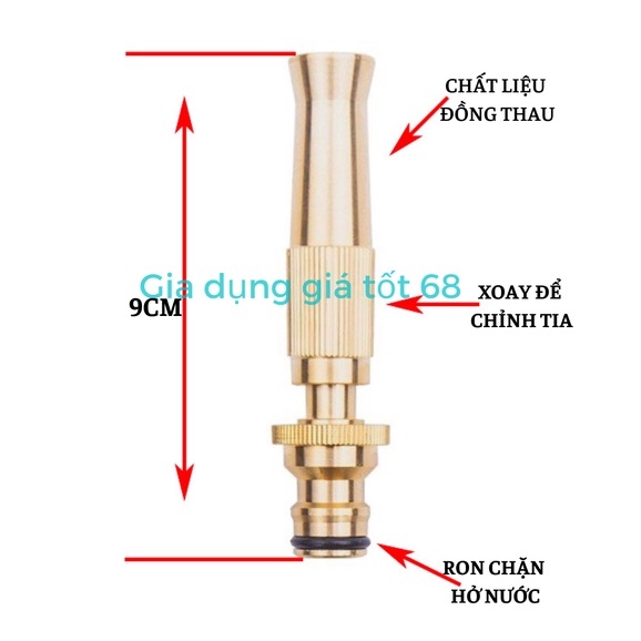 Vòi tưới cây, Vòi xịt rửa xe đa năng lắp vòi nước gia đình