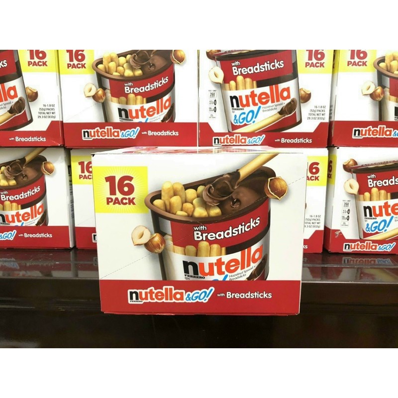 Bánh Que Socola Hạt Dẻ Nutella Mỹ