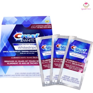 Combo 14 miếng dán trắng răng Crest 3D White Whitestrips loại Glamorous Chính Hãng - Mỹ