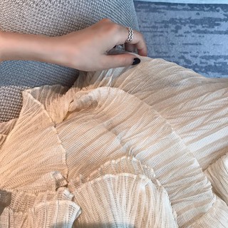 ĐẦM 2 DÂY REN LƯỚI PHỐI BÈO