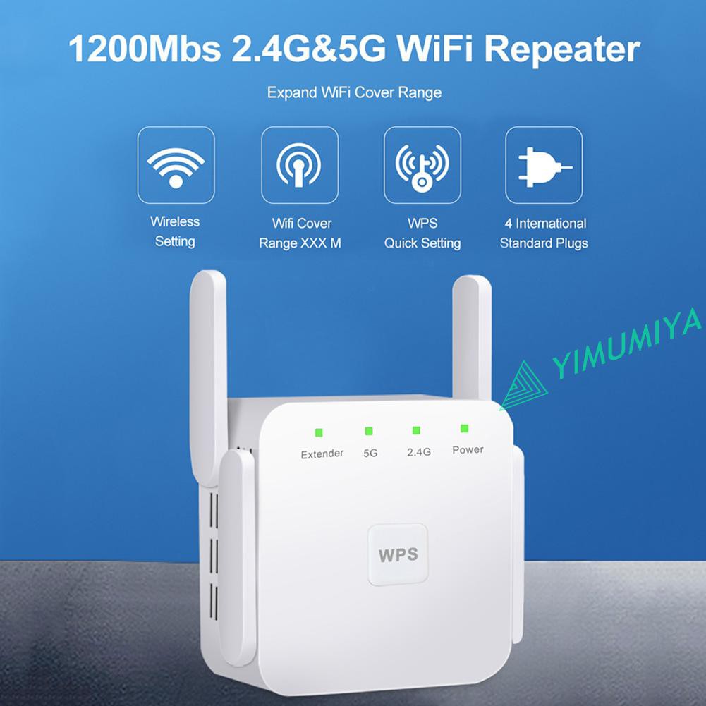 Bộ Khuếch Đại Sóng Wifi 4 Kênh Yi Eu 2.4ghz 5.8ghz 1200mbps | BigBuy360 - bigbuy360.vn