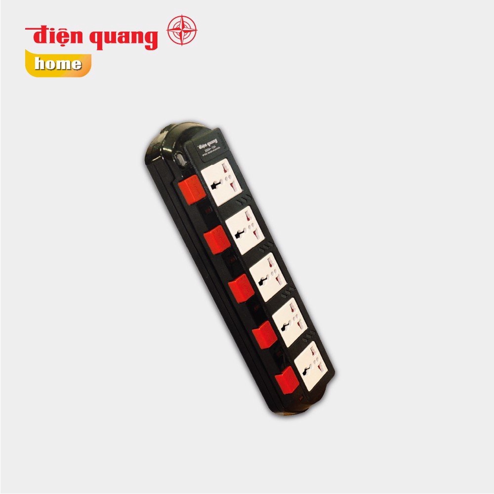 Ổ cắm 5 lỗ 3 chấu dây 5m Điện Quang (GIAO MÀU NGẪU NHIÊN)