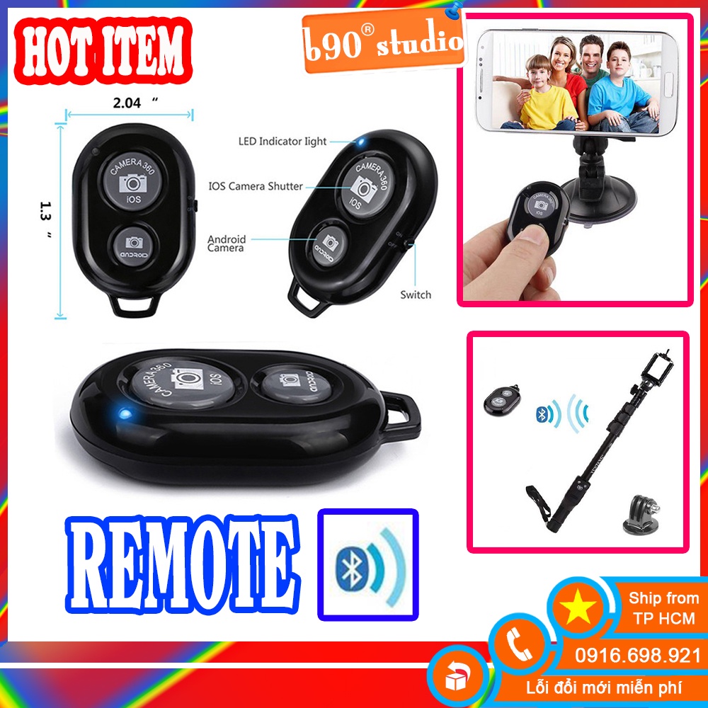 GIÁ SỈ  Remote Bluetooth Chụp Hình Từ Xa Android ios