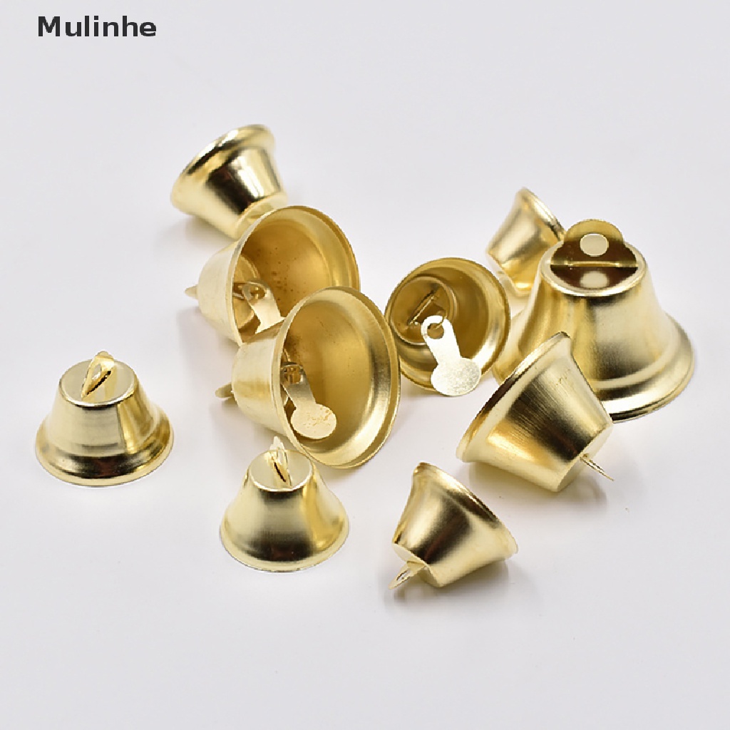 Chuông Giáng Sinh mạ vàng mini 10-50mm dành cho trang trí nhà cửa