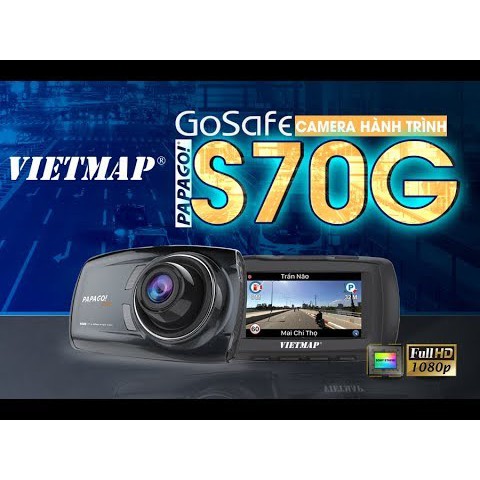 [Mã ELMS3TR giảm 7% đơn 2TR] Camera Hành Trình Ô tô VIETMAP X PAPAGO GOSAFE S70G Mini VietMap