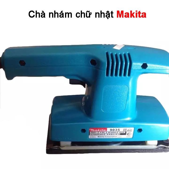 Máy chà nhám rung chữ nhật Makita 9035, công suất 160w - Máy chà nhám gỗ, xả nhám, máy trà nhám gỗ - Bảo hành 6 tháng