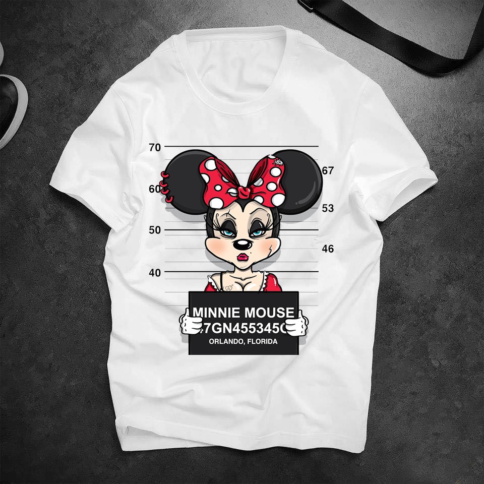Áo thun đôi (áo cặp) ngắn tay Dark Mickey form rộng vải cotton thoáng mát