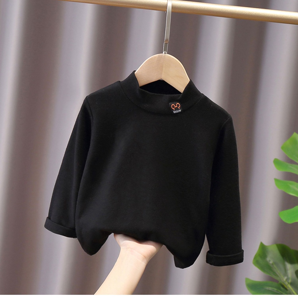 Áo thun tay dài phong cách Hàn Quốc thời trang thu đông đáng yêu cho bé trai