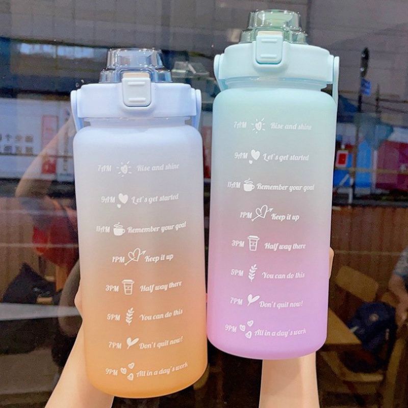bình nước 2 lít có chia vạch báo giờ