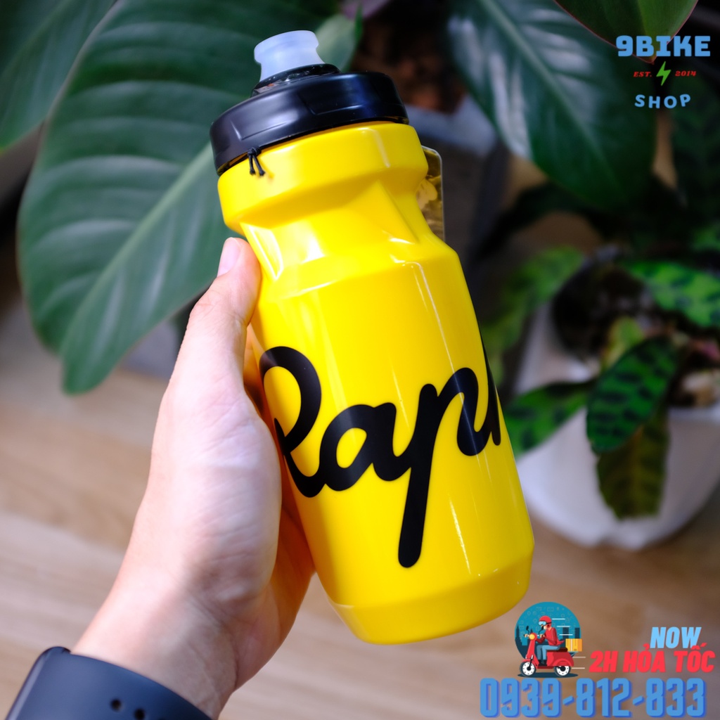 Bình nước xe đạp thể thao Rapha 610ml Màu Vàng