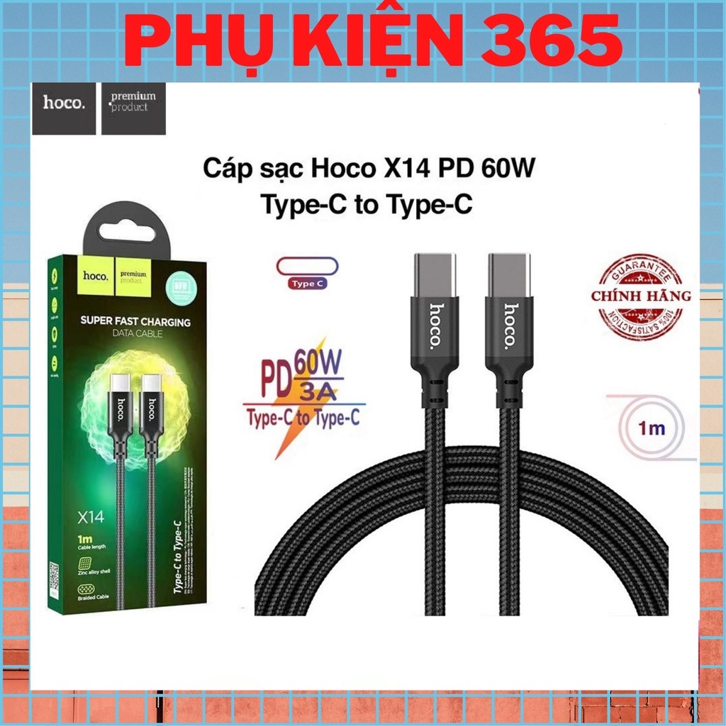 Cáp Sạc Nhanh 60W PD Cho Samsung, Xiaomi, Oppo, Android - Dây Sạc Type-C To Type-C  X14