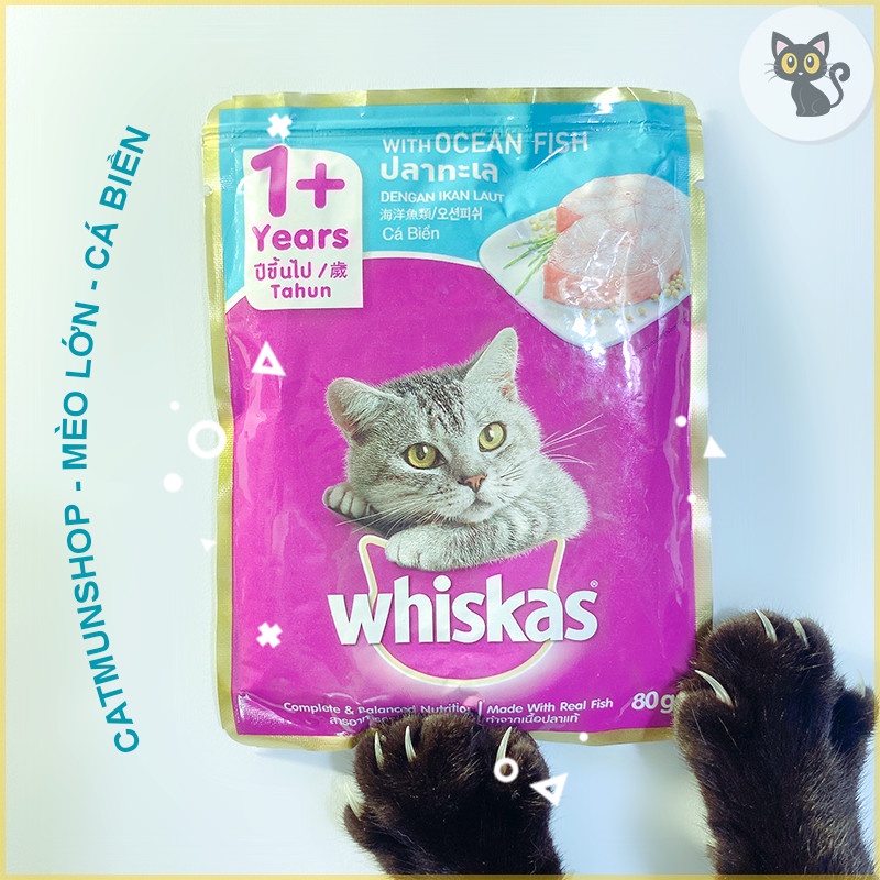 Pate Whiskas cho mèo con và mèo lớn