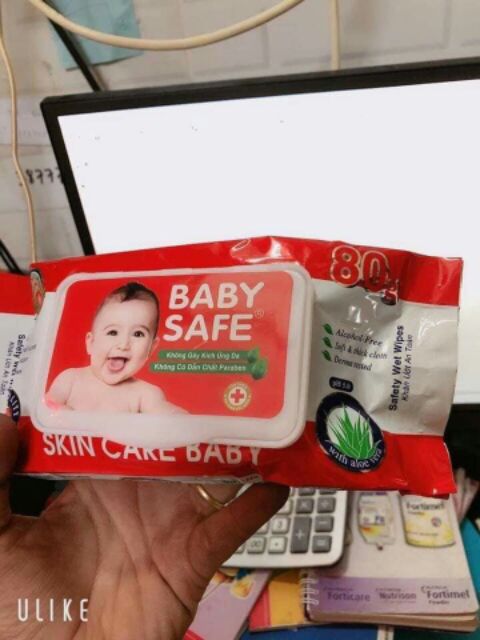 Khăn ướt Baby safe 80g (có mùi/không mùi)