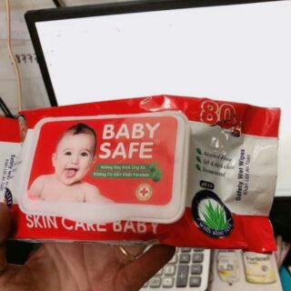 Combo 10 khăn ướt Baby safe 80g