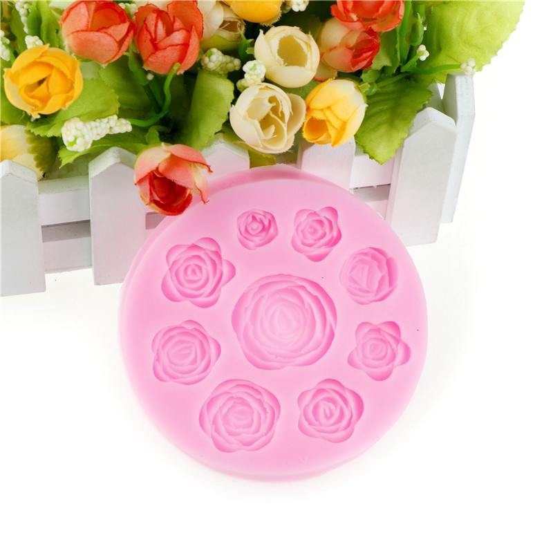 1 Khuôn silicone Tạo Hình Bông Hoa Trang Trí