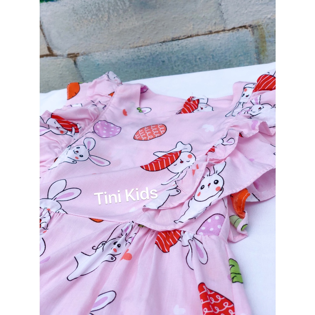 Đầm Lanh Bé Gái, Váy Lanh Mùa Hè Mặc Mát, Mềm, Mịn Cho Bé Yêu Moonykids