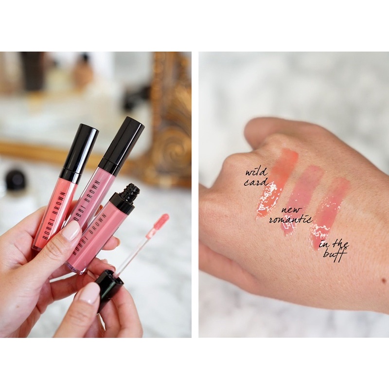 Son Bobbi Brown  Son bóng Bobbi Brown In the Buff Crushed Oil-Infused Lip Gloss fullsize 6ml màu cam đào