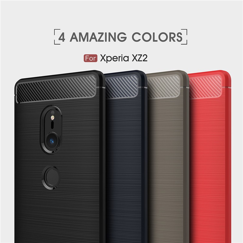 Ốp lưng Sony Xperia XZ2 H8216 H8266 H8296 Vỏ silicon TPU mềm hoàn toàn sang trọng