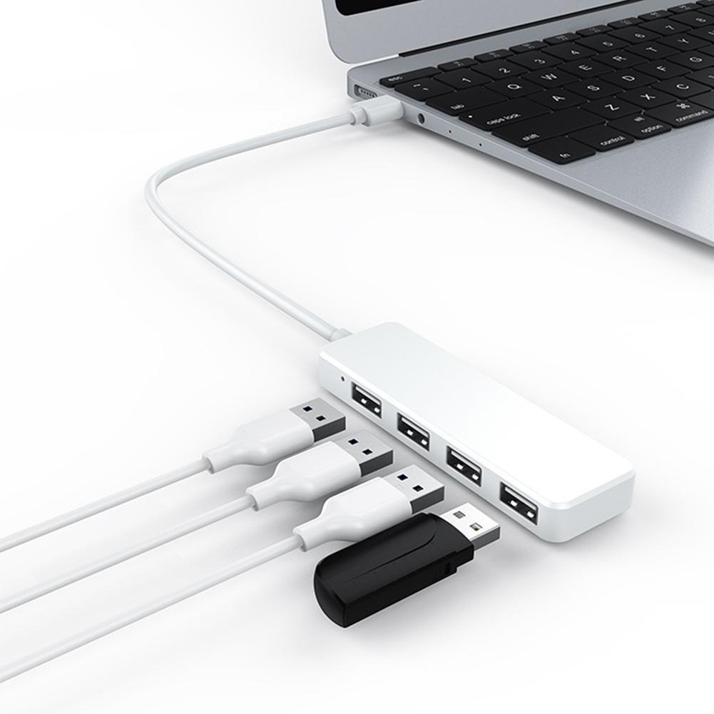 Hub Chia 4 Cổng Usb Type C Otg 3.0 Tốc Độ Cao Cho Máy In A2N4