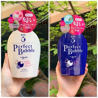 Sữa Tắm Trắng Da, Dưỡng Ẩm Shiseido Senka Perfect Bubble For Body 500ML NHẬT BẢN