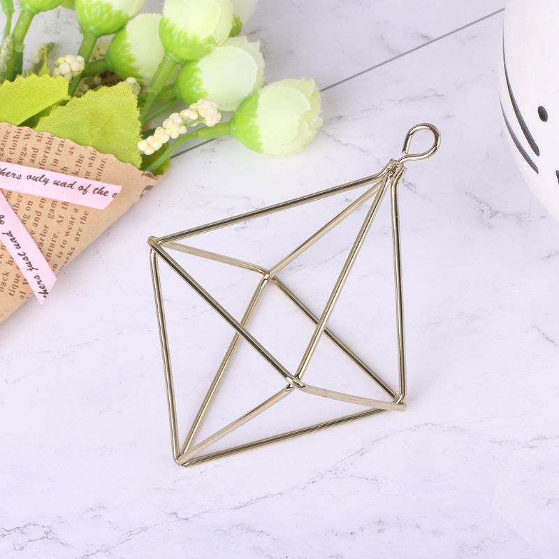 Giỏ Treo Chậu Hoa Hình Kim Cương Hình Học Độc Đáo