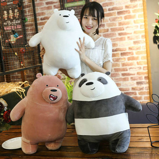 Ooqfew Đồ Chơi Nhồi Bông Gấu 25Cm/30Cm/40Cm/50Cm, Vải Bông Lông Gấu Trúc Gấu Xám Gấu Bông Hoạt Hình 3 Màu-168