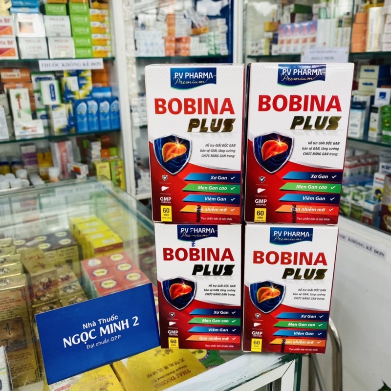 ✅ [Chính Hãng] Bobina Plus (hộp 60 viên)-L -Arginine Diệp hạ châu -Bồ bồ -Actiso  - tăng cường chức năng gan -Phúc Vinh
