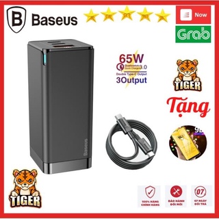 Củ sạc nhanh baseus 65w gan 3 pro sạc cho laptop macbook ipad iphone samsung chân dẹp gập tiện lợi