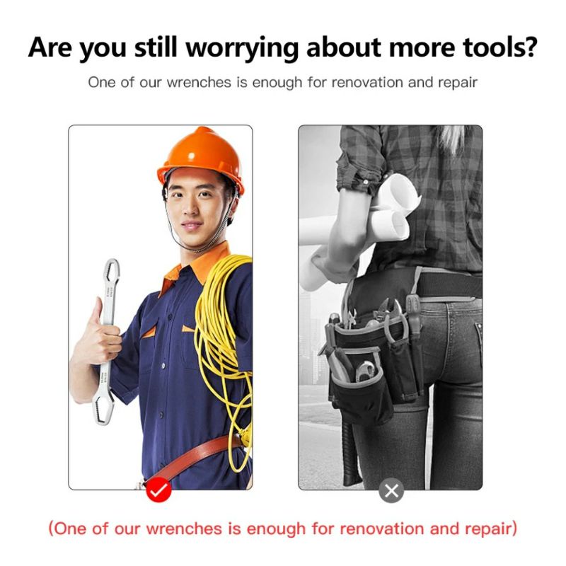 Cờ lê đa năng 2 đầu thay cho mỏ lết mở bu lông ốc 8 - 22 (mm)