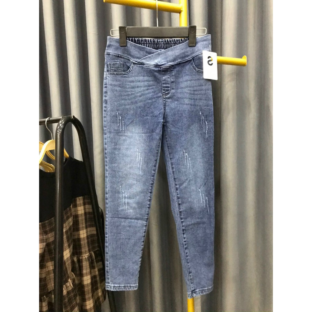 Quần bầu chất bò cạp chéo