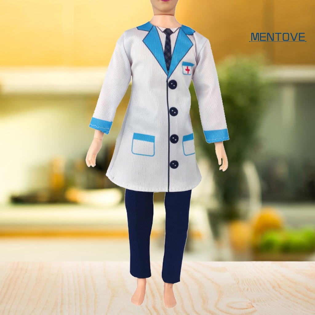 1 Bộ Búp Bê Bác Sĩ / Y Tá Thay Thế Vải Mềm Nhiều Màu Cho Bé