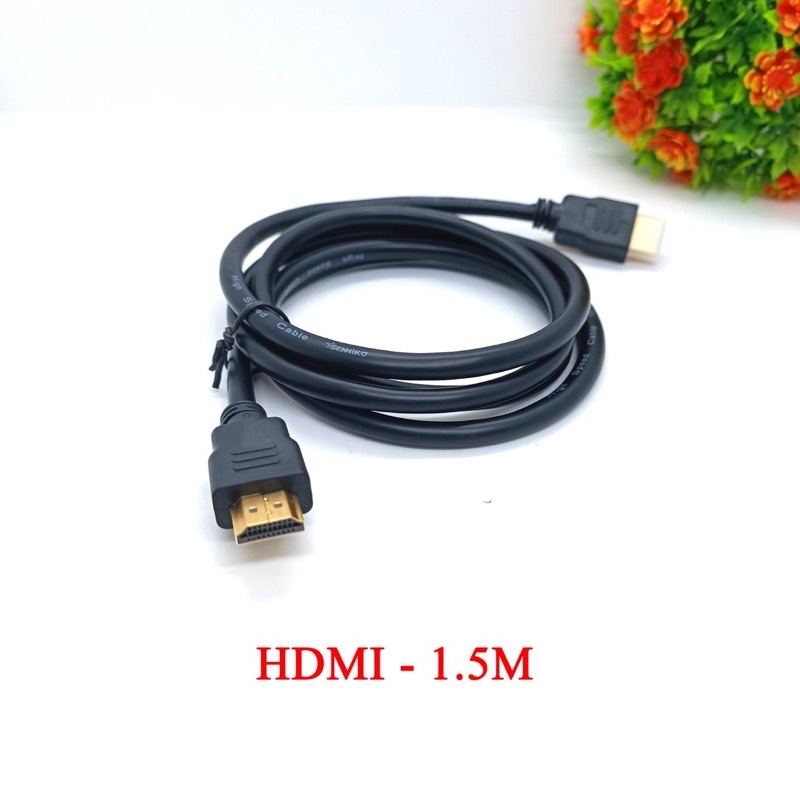 Dây HDMI 7.0 tròn đen 1.5M 3M 5M chống nhiễu cao cấp chuẩn Full HD 1080P, Dây cáp kết nối cổng HDMI 2 đầu tốt, hdmi xịn