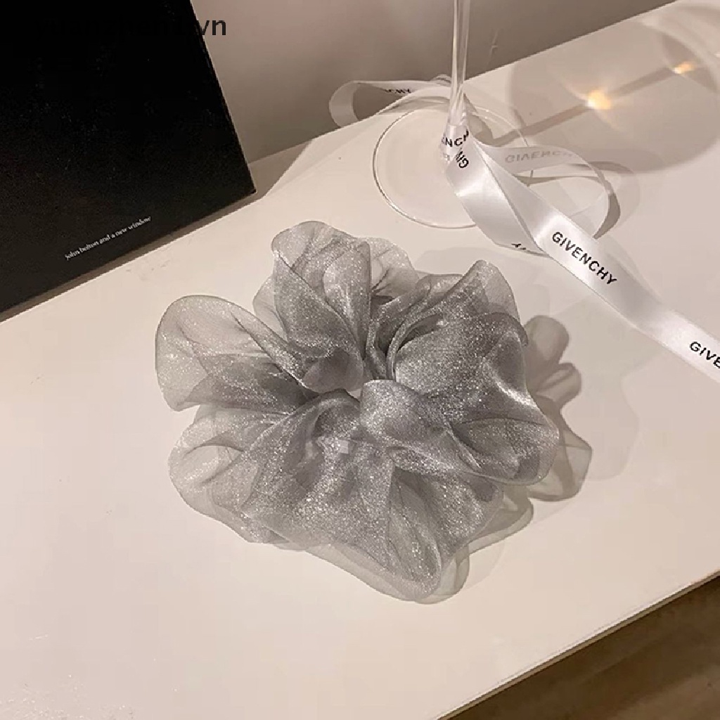 Dây Cột Tóc Scrunchies Co Giãn Thời Trang Cho Nữ