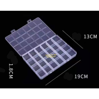 HỘP NHỰA MẶT LƯỚI 24 Ô CHỐT CÀI-HỘP NHỰA LƯỚI CÀI 24 Ô