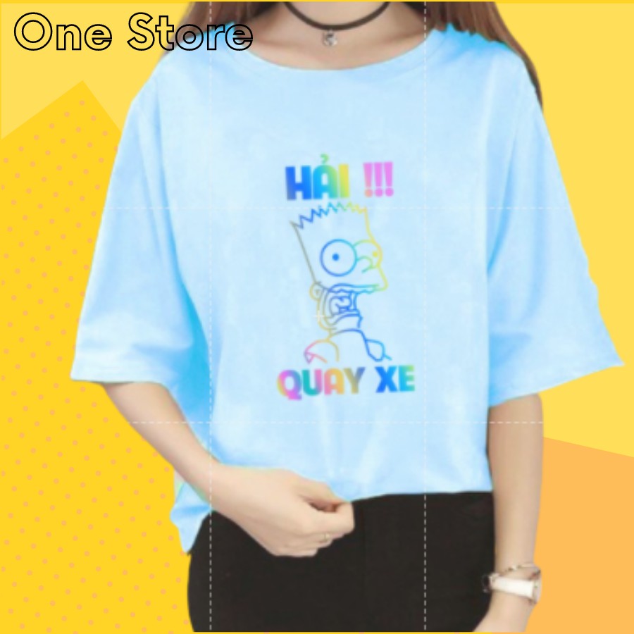 Áo Thun Nam Nữ unisex from rộng in Phản Quang Hải Quay Xe