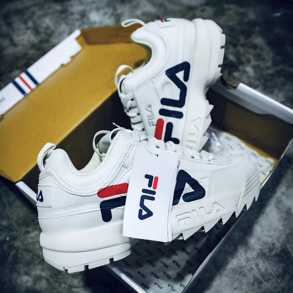 Giày Sneaker Nữ Tăng Chiều Cao Fila Disruptor 2 Scotch - Hàng Chính Hãng Hàn Quốc Tôn Dáng - Chuẩn Auth