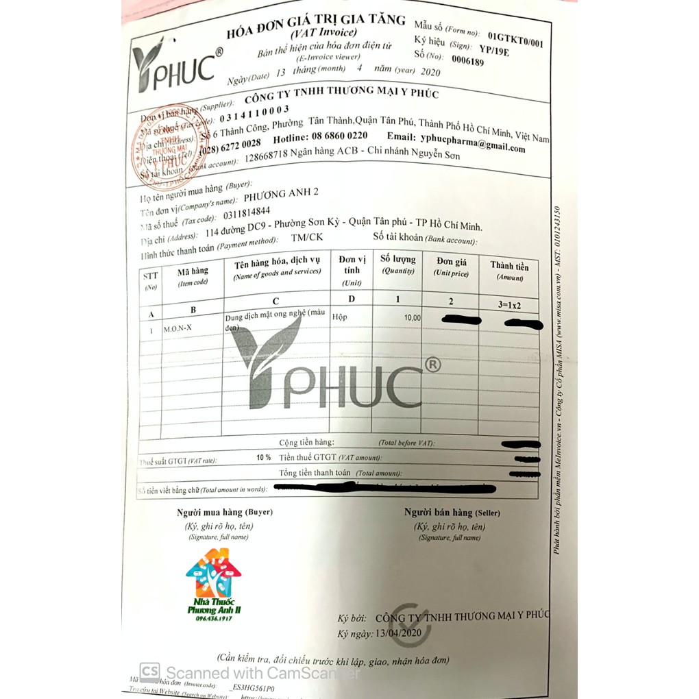 Mật ong nghệ  Y Phúc