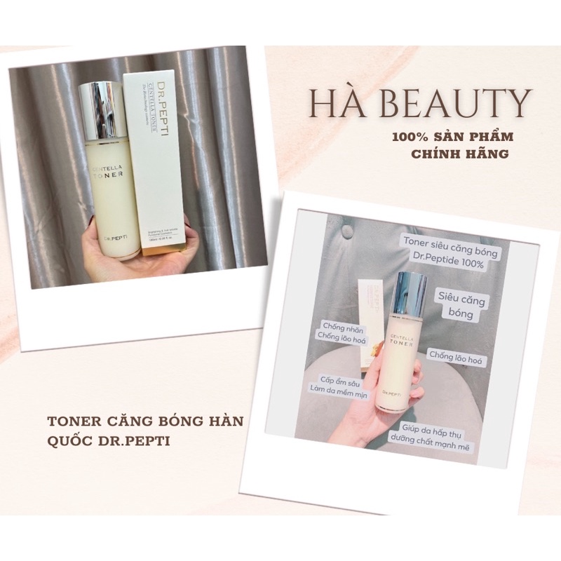 Toner căng bóng Dr.PEPTI+ Hàn Quốc thể tích 180ml