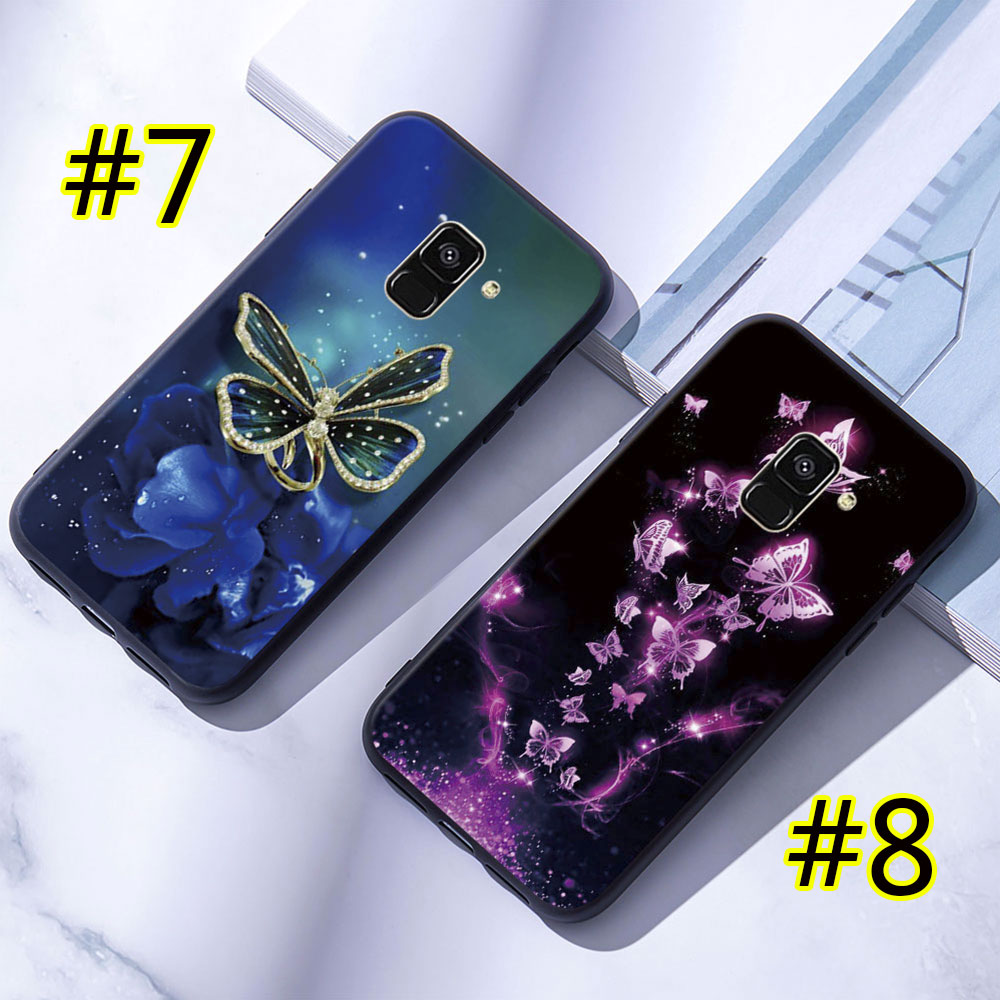 Ốp Điện Thoại Mềm Samsung Galaxy A6 A8 Plus A7 A9 2018 Con Bướm Thơ