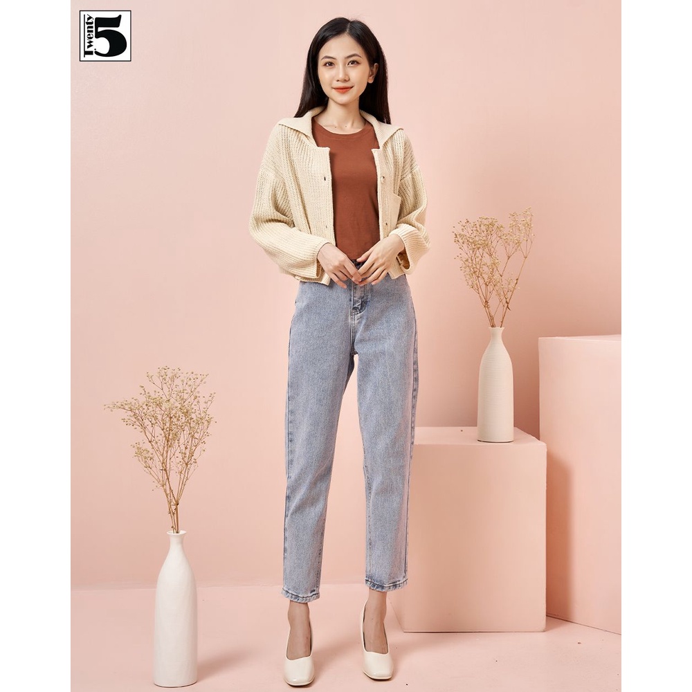 Áo khoác len cổ ve dáng ngắn túi đắp Twentyfive 3848