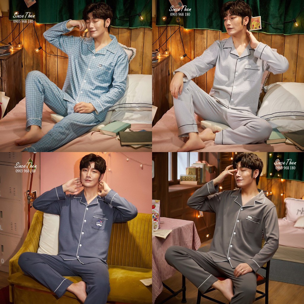 Pyjama nam mặc nhà Thu Đông, đồ ngủ mặc nhà nam mùa đông đẹp - Since Then