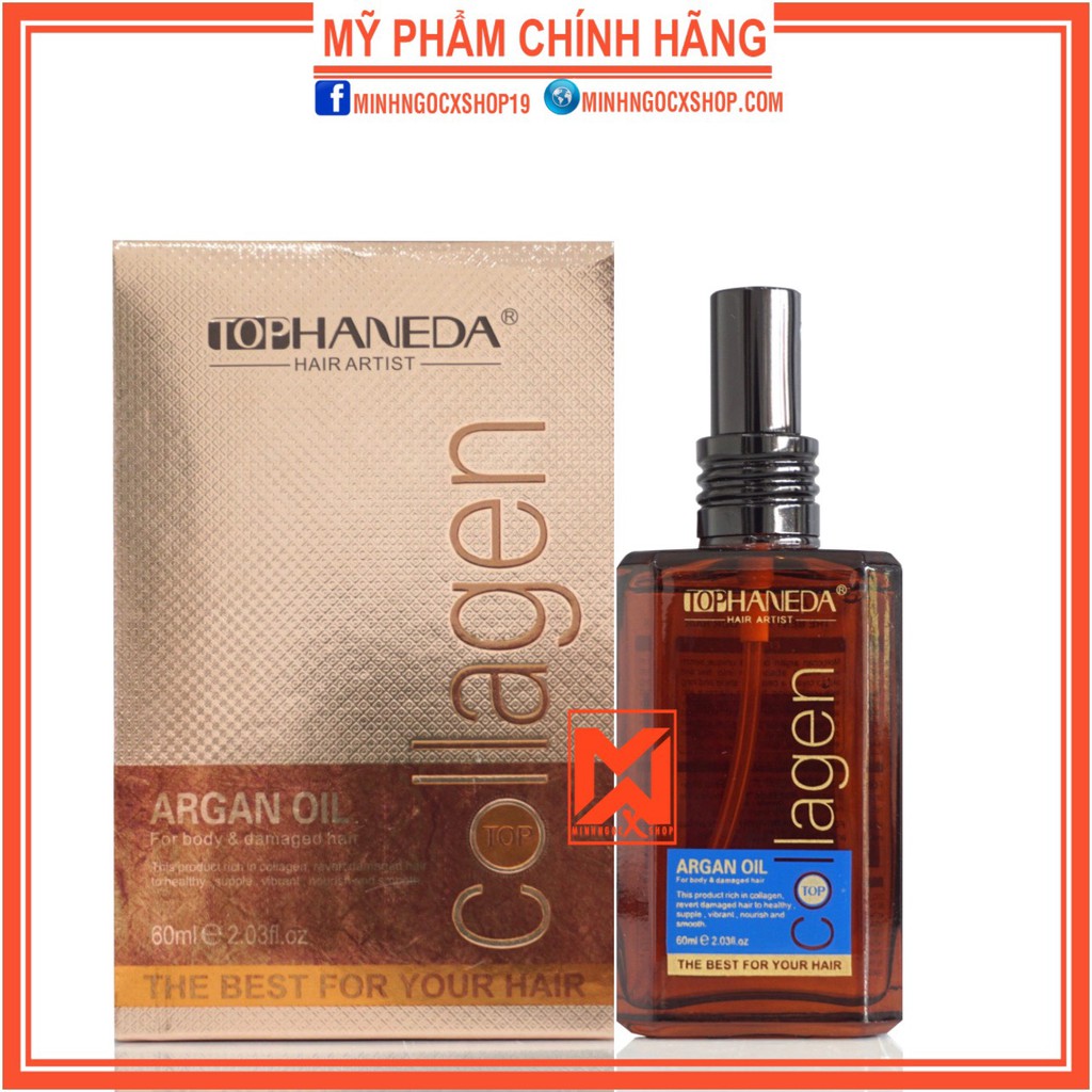 Dầu dưỡng tóc HANEDA TOP COLLAGEN 60ml chính hãng