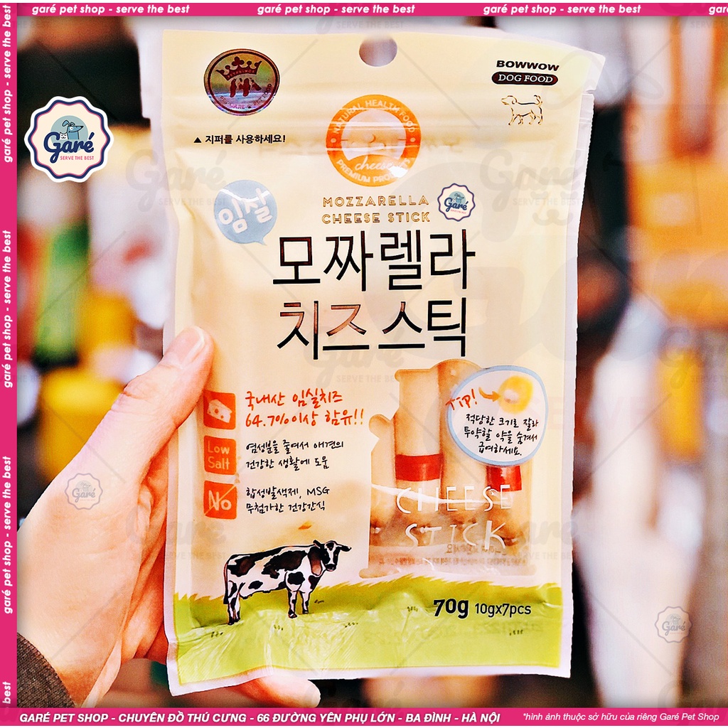 Xúc xích phô mai đặc biệt Bowwow Hàn Quốc cho Chó Mèo - Bowwow Garé Pet Shop