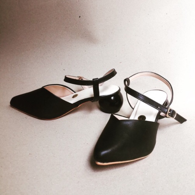 [ SIZE 34-43 ] ẢNH THẬT Mules gót tròn
