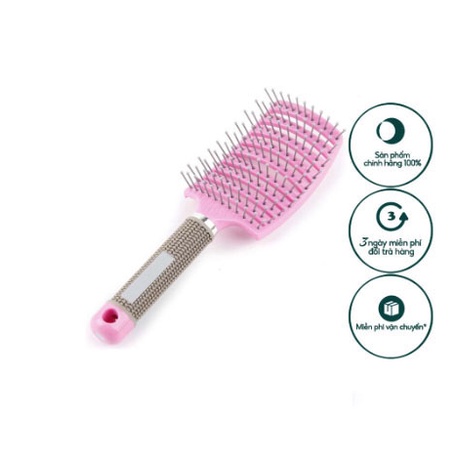Lược bàn chải tóc uốn, bán nguyệt, gỡ rối, bản lớn tạo kiểu chuyên dụng salon chống rối chống rụng tóc DC26