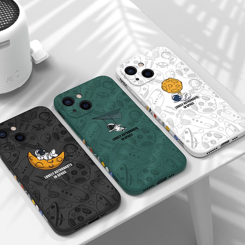 Ốp Điện Thoại Silicon Mềm Họa Tiết Phi Hành Gia Dễ Thương Cho Samsung A23-5G / 4G M23-5G / F23-5G M33-5G M53 A33 A53 A73 A13