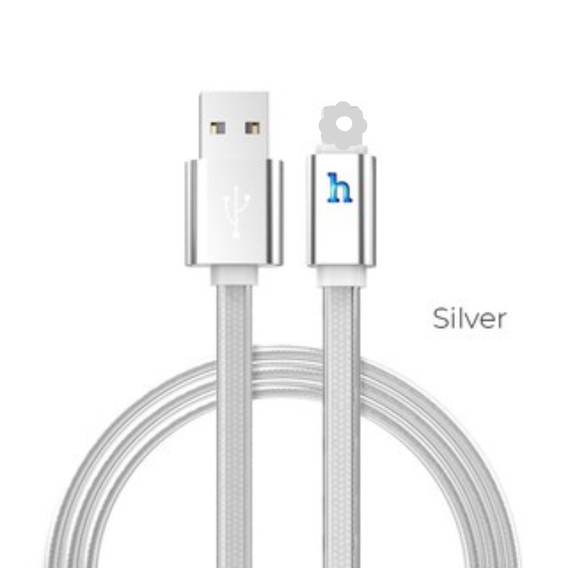 cáp sạc nhanh hoco upl12 1m2 plus cho ip/tablet táo có đèn led báo pin đầy