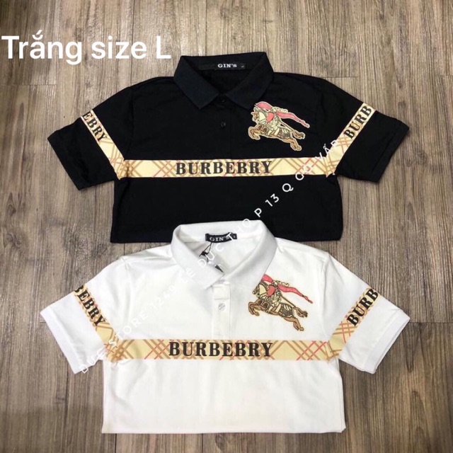 Áo thun cổ trụ thêu logo nổi bật(chất liệu cotton 100%)